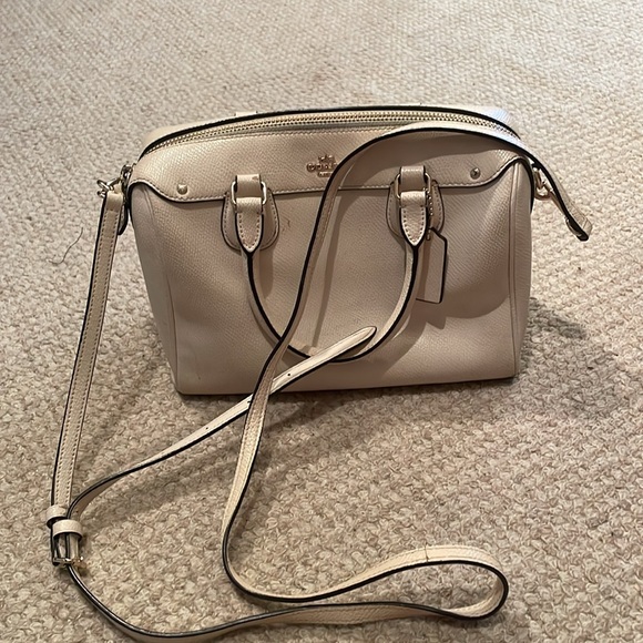 Coach Off-White Leather Satchel - Picture 9 of 9